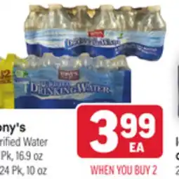 Tony’s Fresh Market Tony's Purified Water offer