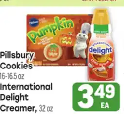 Tony’s Fresh Market Pillsbury Cookies 16-16.5oz International Delight Creamer, 32 oz offer