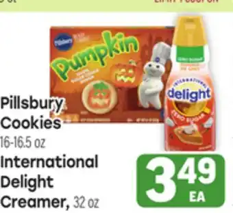Tony’s Fresh Market Pillsbury Cookies 16-16.5oz International Delight Creamer, 32 oz offer