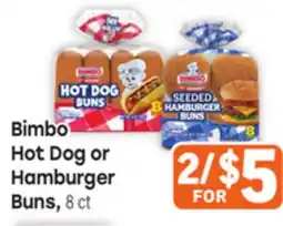 Tony’s Fresh Market Bimbo Hot Dog or Hamburger Buns offer