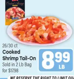 Tony’s Fresh Market Cooked Shrimp Tail-On offer
