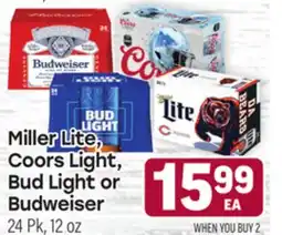 Tony’s Fresh Market Miller Lite, Coors Light, or Bud Light offer