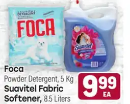 Tony’s Fresh Market Foca Powder, 5 Kg, Suavitel Fabric Softener, 8.5 Liters offer