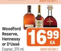 Tony’s Fresh Market Woodford Reserve, Hennessy or D' Ussé Cognac offer