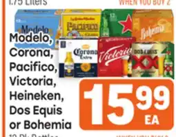 Tony’s Fresh Market Modelo, Corona, Pacifico, Victoria, Heineken, Dos Equis or Bohemia offer