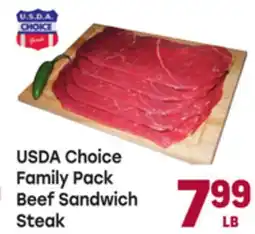 Tony’s Fresh Market USDA Choice Family Pack Beef Sandwich Steak offer