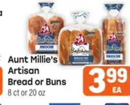 Tony’s Fresh Market Aunt Millie's Artisan Bread or Buns offer