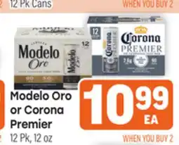 Tony’s Fresh Market Modelo Oro or Corona Premier offer