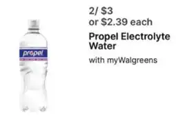 Walgreens Propel Electrolyte Water offer