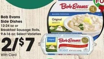 Kroger Bob Evans Side Dishes offer