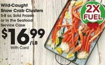 Kroger Wild-Caught Snow Crab Clusters offer