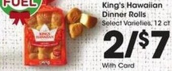 Kroger King's Hawaiian Dinner Rolls offer