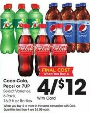 Kroger Coca-Cola, Pepsi Or 7Up offer