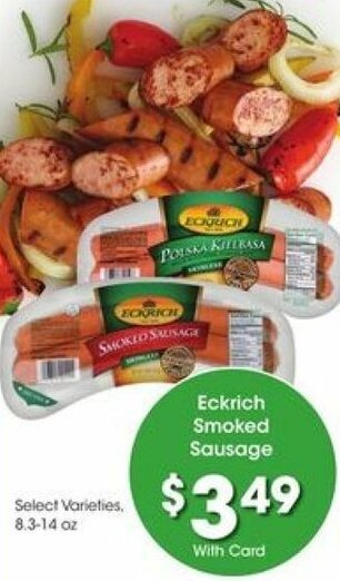 Kroger Eckrich Smoked Sausage offer