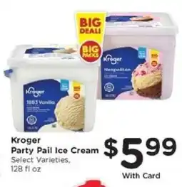 Kroger Kroger Party Pail Ice Cream offer