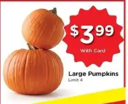 Kroger Large Pumpkins offer