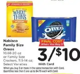 Kroger Nabisco Family Size Oreos offer