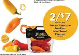 Kroger Private Selection Seedless Mini Sweet Peppers offer