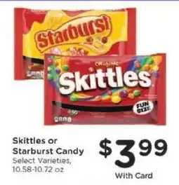 Kroger Skittles or Starburst Candy offer