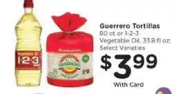 Kroger Guerrero Tortillas or Vegetable Oil offer