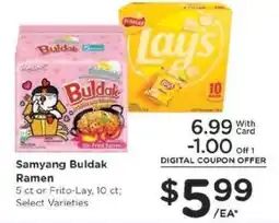 Kroger Samyang Buldak Ramen or Frito-Lay offer