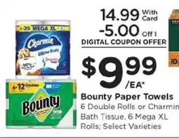 Kroger Bounty Paper Towels offer