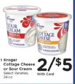 Kroger Kroger Cottage Cheese or Sour Cream offer