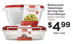 Kroger Rubbermaid TakeAlongs Serving Size Food Storage offer