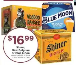 Kroger Shiner, New Belgium or Blue Moon offer