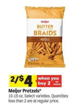 Meijer Meijer Pretzels offer