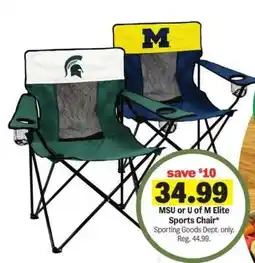 Meijer MSU or U of M Elite Sports Chair offer