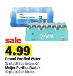 Meijer Dasani Purified Water or Meijer Purified Water offer