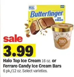 Meijer Halo Top Ice Cream or Ferraro Candy Ice Cream Bars offer