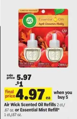 Meijer Air Wick Scented Oil Refills offer