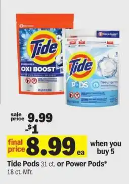 Meijer Tide Pods or Power Pods offer