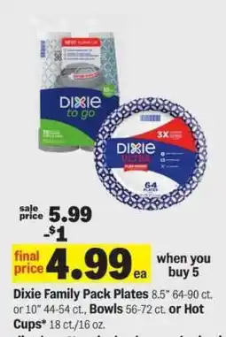 Meijer Dixie Family Pack Plates offer