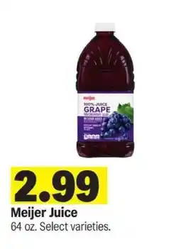 Meijer Meijer Juice offer