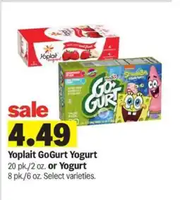 Meijer Yoplait GoGurt Yogurt offer