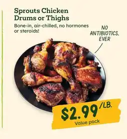 Sprouts Farmers Market Sprouts Chicken Drums or Thighs offer