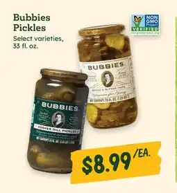 Sprouts Farmers Market Bubbies Pickles offer