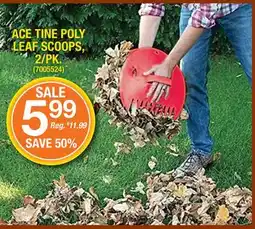 Ace Hardware ACE TINE POLY LEAF SCOOPS, 2/PK offer