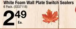 Ace Hardware White Foam Wall Plate Switch Sealers offer