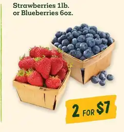 Sprouts Farmers Market Strawberries 1lb. or Blueberries 6oz offer