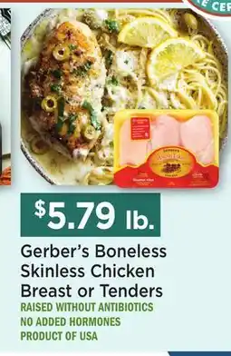 Heinen's Gerber's Boneless Skinless Chicken Breast or Tenders offer