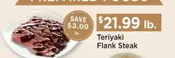 Heinen's Teriyaki Flank Steak offer