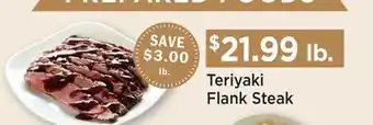 Heinen's Teriyaki Flank Steak offer
