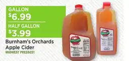 Heinen's Burnham's Orchards Apple Cider offer