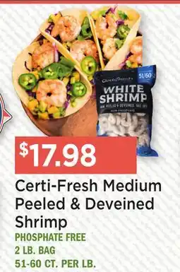Heinen's Certi-Fresh Medium Peeled & Deveined Shrimp offer