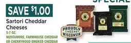 Heinen's Sartori Cheddar Cheeses offer