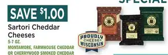 Heinen's Sartori Cheddar Cheeses offer